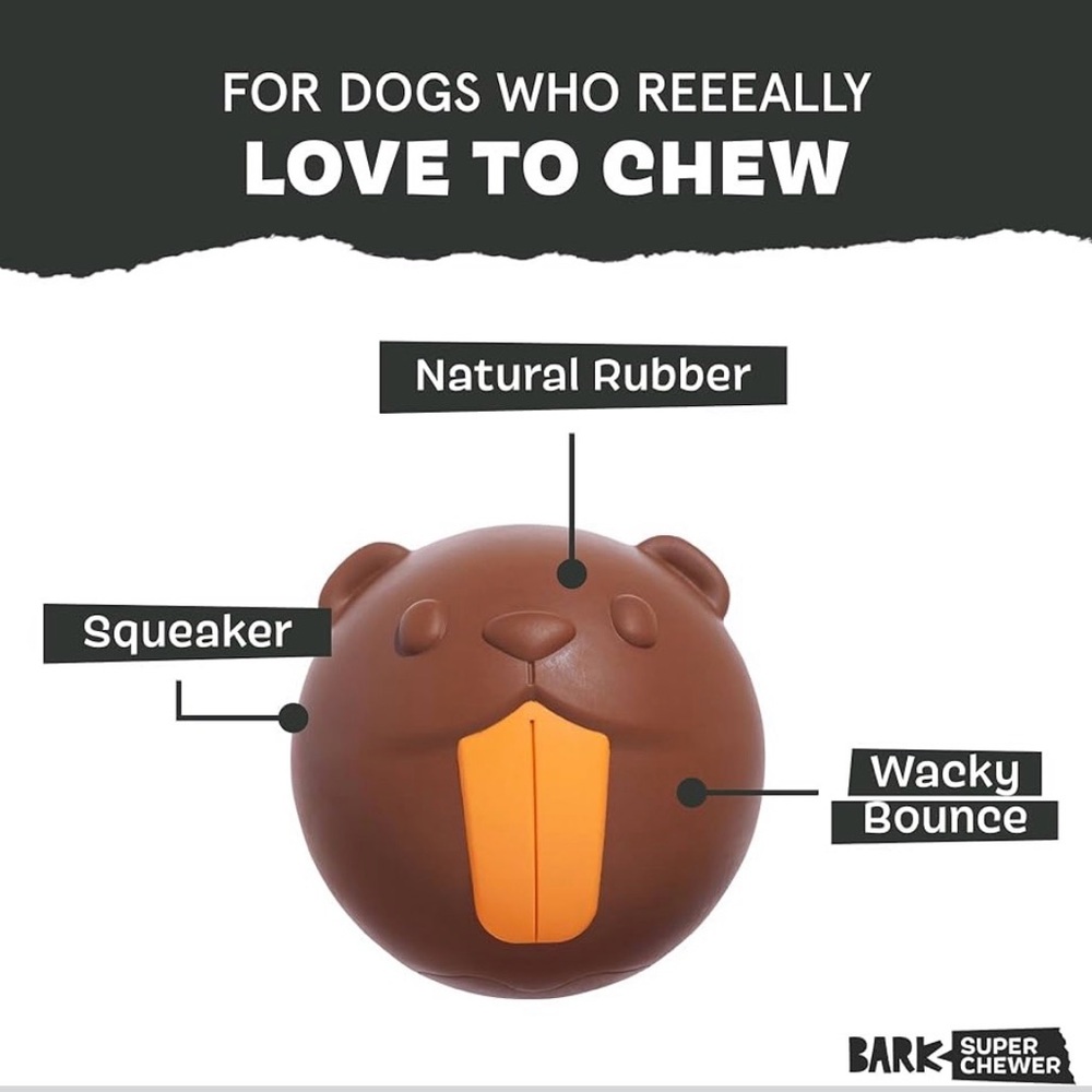 Bark Box Super Chewer L Dog toy NEW RICOCHET
THE NUTRIA heavy rubber ball